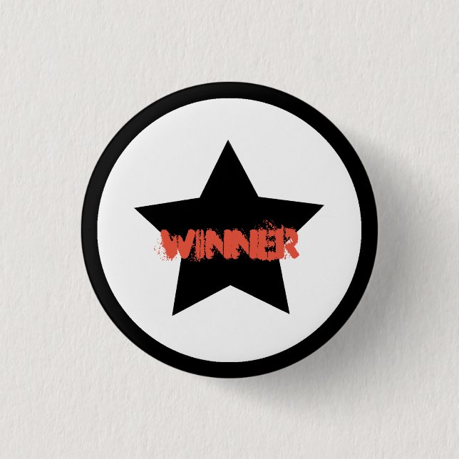 Team Leader Winner Star Button Pin (Front)