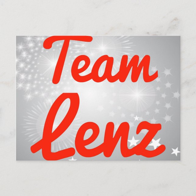 Team Lenz Postcard (Front)
