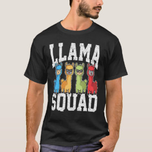 Team Llama Squad  Animal For Men Women Fun Squad 2 T-Shirt