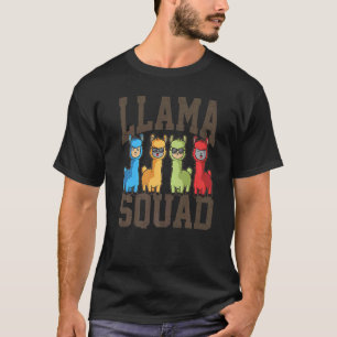 Team Llama Squad Animal For Men Women Fun Squad T-Shirt
