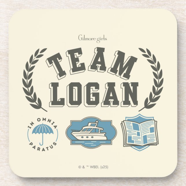 Team Logan Gilmore Girls Design Coaster (Front)