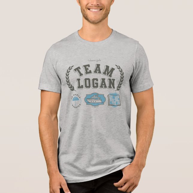 Team Logan Gilmore Girls Design Tri-Blend Shirt (Front)