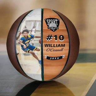 Team Logo Player Number Photo Athletic Achievement Basketball