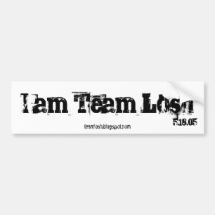 Team Losh Bumpersticker Bumper Sticker