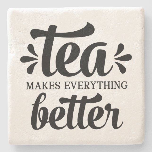 Team makes Everything Better Stone Coaster (Front)