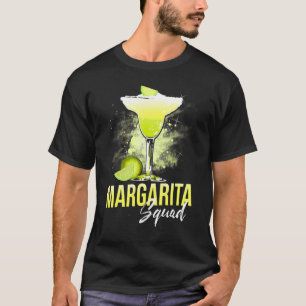 Team Margarita Glass Lime Juice Margarita Squad Pa T-Shirt