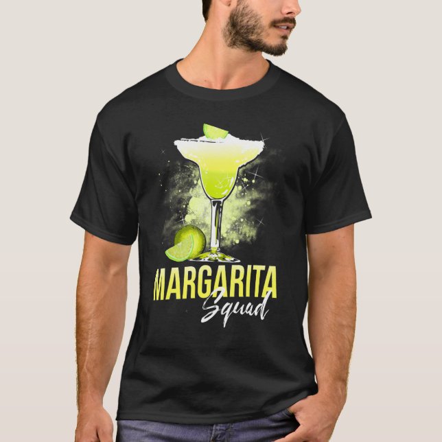 Team Margarita Glass Lime Juice Margarita Squad Pa T-Shirt (Front)