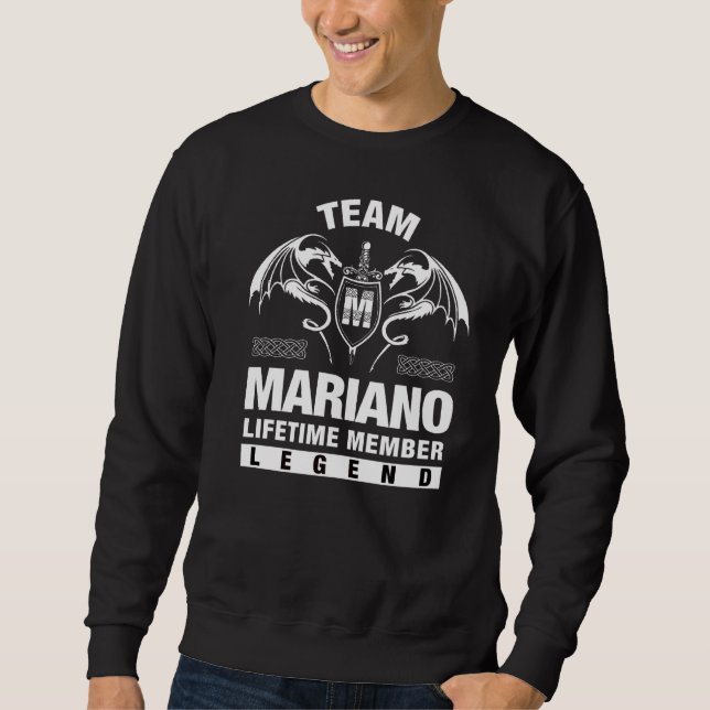 Team Mariano Lifetime Member Sweatshirt (Front)