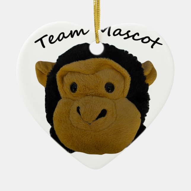 Team Mascot Ceramic Tree Decoration (Front)