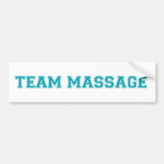 TEAM MASSAGE BUMPER STICKER