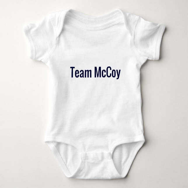 Team McCoy Baby Bodysuit (Front)