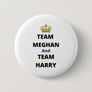 Team Meghan and Team Harry 6 Cm Round Badge