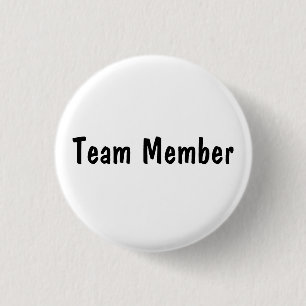 Team Member 3 Cm Round Badge