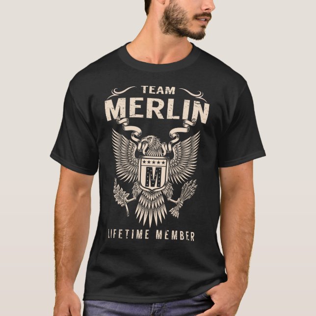 Team MERLIN Lifetime Member T-Shirt (Front)