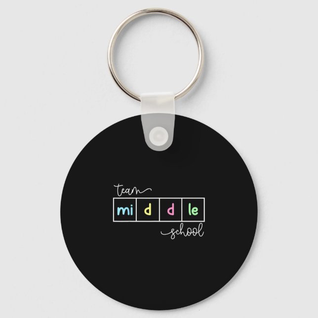 Team middle school squad middle school teacher key ring (Front)