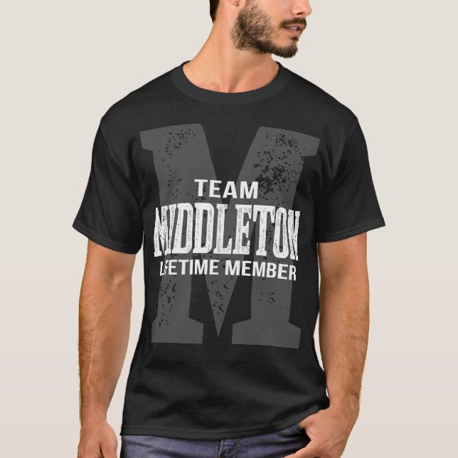 Team MIDDLETON Lifetime Member T-Shirt (Front)