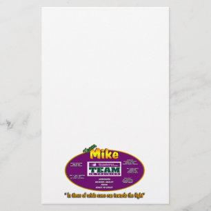 Team Mike stationery