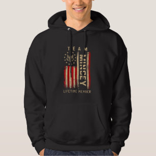 Team MINCEY Lifetime Member American Flag Hoodie