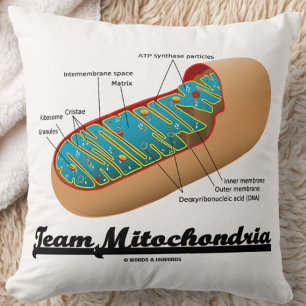 Team Mitochondria (Mitochondrion Humour) Cushion