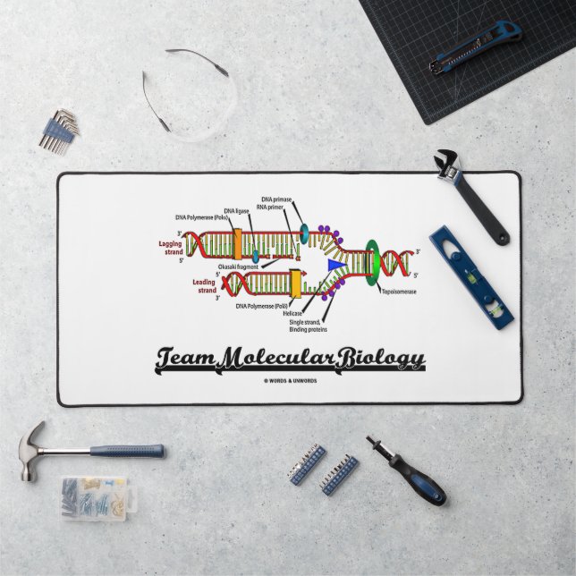 Team Molecular Biology DNA Replication Genetics Desk Mat (Workstation)