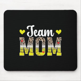 Team Mom Leopard Softll Team Mom Softll Team Mama Mouse Pad