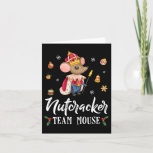 Team Mouse Nutcracker Christmas Dance Fun Soldier  Card