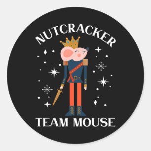 Team Mouse Nutcracker Christmas Dance Fun Soldier  Classic Round Sticker