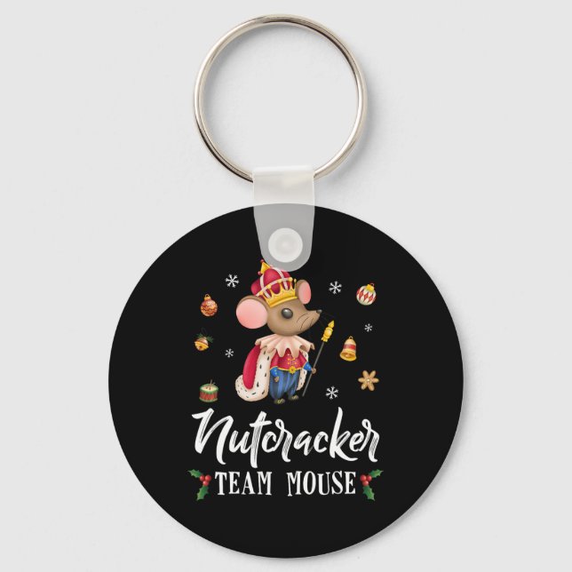 Team Mouse Nutcracker Christmas Dance Fun Soldier  Key Ring (Front)
