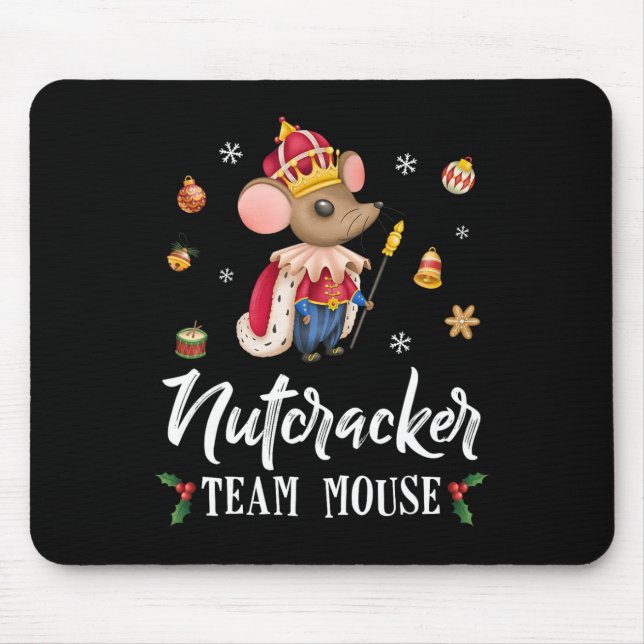 Team Mouse Nutcracker  Christmas Dance Fun Soldier Pad (Front)