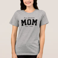 Team mum cute simple personalised black
