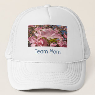 Team Mum hats White Pink Dogwood Flowers Spring