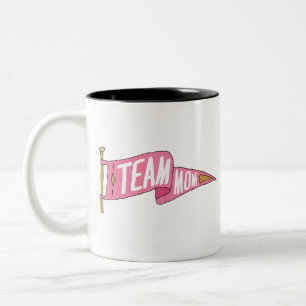 Team Mum Team Mummy Squad Mum Mum Flag Two-Tone Coffee Mug