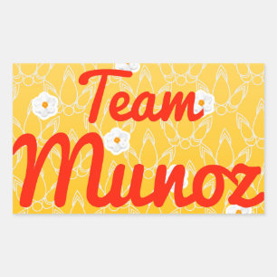 Team Munoz Rectangular Sticker
