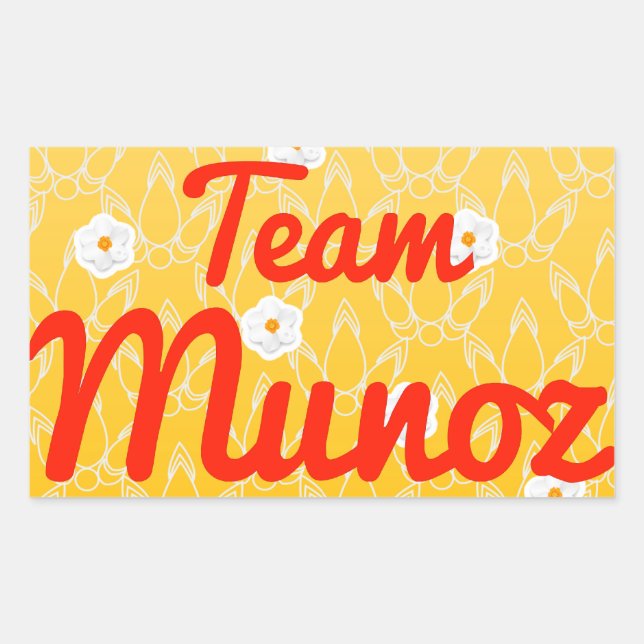 Team Munoz Rectangular Sticker (Front)