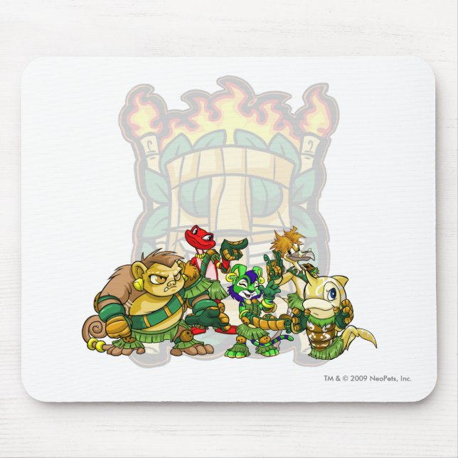 Team Mystery Island Group Mouse Pad (Front)