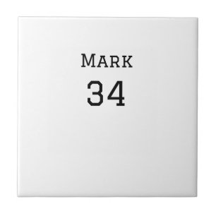 team name add player name date sports men  ceramic tile