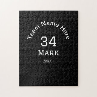 team name add player name date sports men jigsaw puzzle