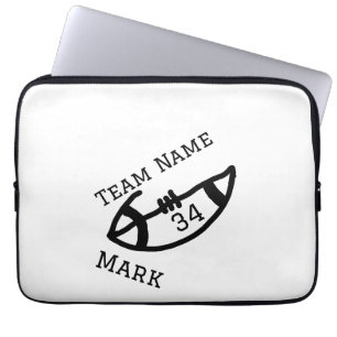 team name add player name date sports men laptop sleeve