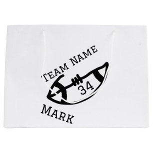 team name add player name date sports men large gift bag