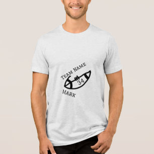 team name add player name date sports men  Tri-Blend shirt