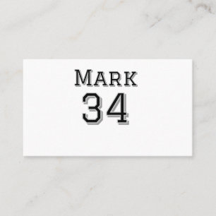 team name add player name date sports men vintage business card