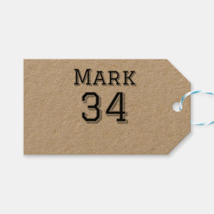 team name add player name date sports men vintage gift tags