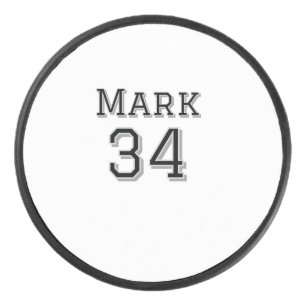 team name add player name date sports men vintage hockey puck