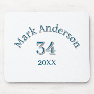 team name add player name date sports men vintage  mouse pad