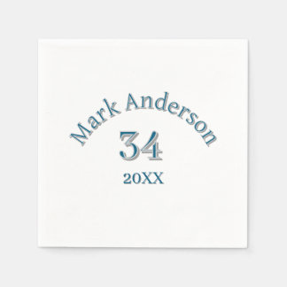team name add player name date sports men vintage  napkin