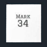 team name add player name date sports men vintage  notepad<br><div class="desc">design</div>