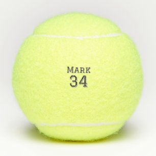 team name add player name date sports men vintage  tennis balls