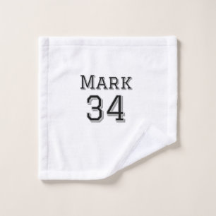 team name add player name date sports men vintage wash cloth
