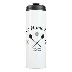 Team name here add name number ball paddle golf thermal tumbler