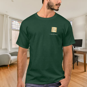 Team name logo business green T-Shirt